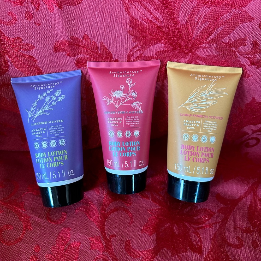 Set of 3 Aromatherapy Signature sealed Body Lotions